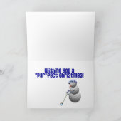 Golf Ball Snowman Weihnachten (Innenseite)