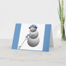 Golf Ball Snowman Weihnachten