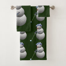 Golf Ball Snowman Weihnachten