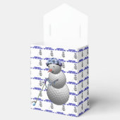 Golf Ball Snowman Weihnachten Geschenkschachtel (Geöffnet)