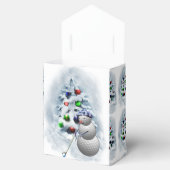 Golf Ball Snowman Weihnachten Geschenkschachtel (Geöffnet)