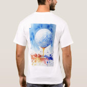 Golf Ball Splash Golf T-Shirt (Rückseite)