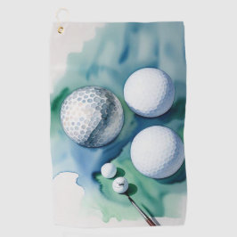 Golf Ball Splash Golfhandtuch