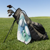 Golf Ball Splash Golfhandtuch (Gras)
