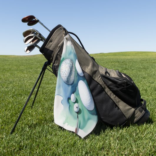 Golf Ball Splash Golfhandtuch (Gras)