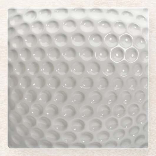Golf Ball Sport Glasuntersetzer (Vorderseite)
