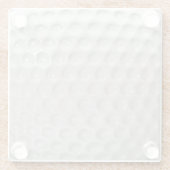 Golf Ball Sport Glasuntersetzer (Rückseite)