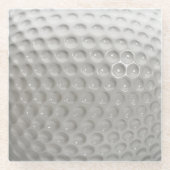 Golf Ball Sport Glasuntersetzer (Vorderseite)