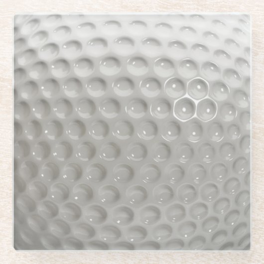 Golf Ball Sport Glasuntersetzer (Vorderseite)