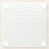 Golf Ball Sport Glasuntersetzer (Rückseite)