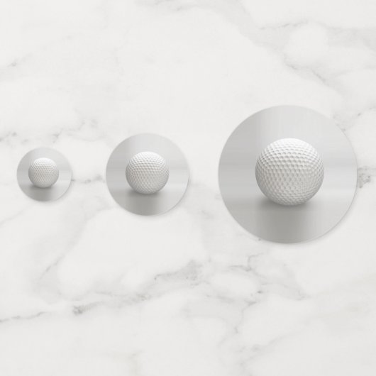 Golf Ball Sport Konfetti (Rückseiten)