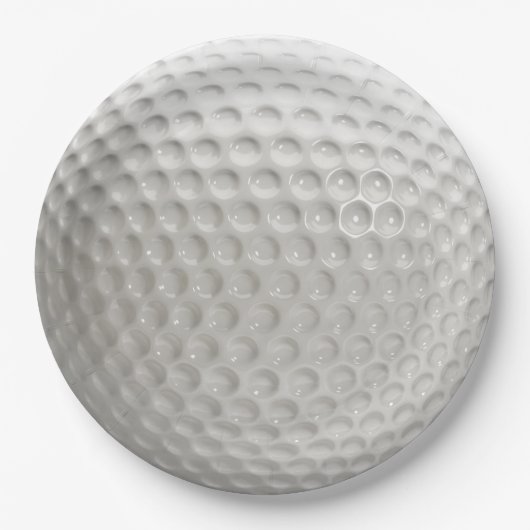 Golf Ball Sport Pappteller (Vorderseite)