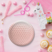 Golf Ball Sport Pink Pappteller (Party)