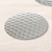 Golf Ball Sport Runder Pappuntersetzer (Angewinkelt)