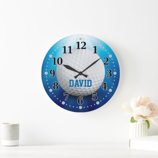 Golf Ball | Sportartikel Große Wanduhr (Zuhause)