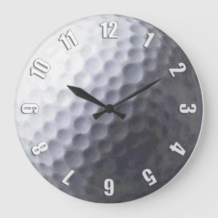 Golf Ball Sports Clock Design Große Wanduhr