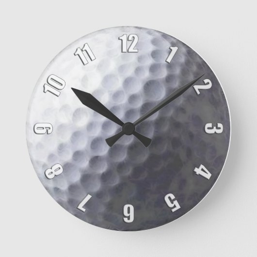 Golf Ball Sports Clock Design Runde Wanduhr (Vorderseite)