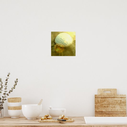 Golf Ball Stack in der Mud Print Poster (Küche)