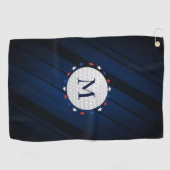 Golf Ball & Stars Golfhandtuch (Horizontal)