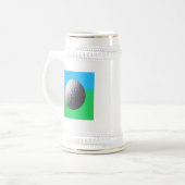 Golf Ball stein Bierglas (Vorderseite Links)
