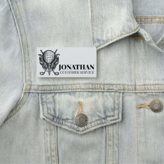 Golf Ball T-Shirt Clubs Wohltätigkeit Turnier mit Namensschild (Beispiel)