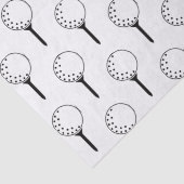 Golf Ball T-Shirt Muster Klassisch Zeitloses Golfs Seidenpapier (Detail)