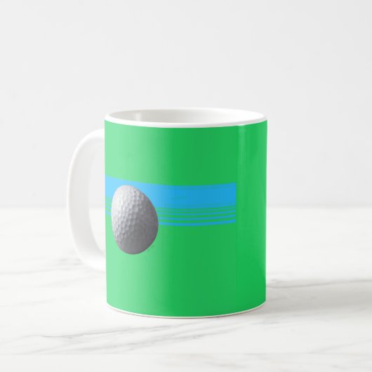 Golf Ball Tasse (Vorderseite Links)