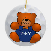 Golf Ball Teddy Bear Ornament (Vorne)