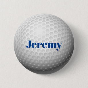 Golf Ball Template, Customizable, Button