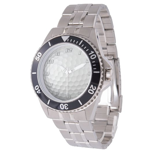 Golf Ball Textur Armbanduhr (Schrägansicht)