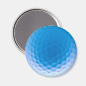 Golf Ball Textur Dimples Arctic Blue Magnet (Vorderseite/Rückseite)