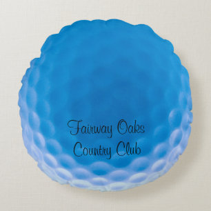 Golf Ball Textur Dimples Arctic Blue_personalisier Rundes Kissen