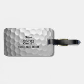 Golf Ball Textur Gepäckanhänger (Rückseite horizontal)