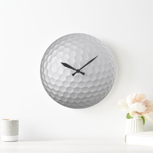 Golf Ball Textur Große Wanduhr (Zuhause)