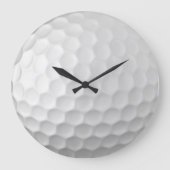 Golf Ball Textur Große Wanduhr (Vorderseite)