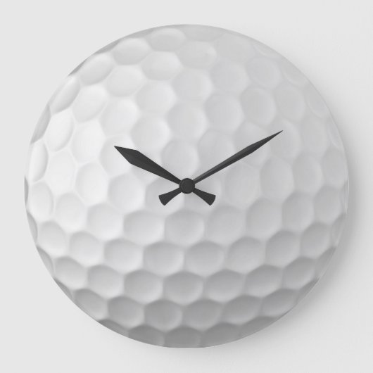Golf Ball Textur Große Wanduhr (Vorderseite)