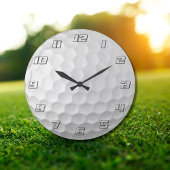Golf Ball Textur Große Wanduhr