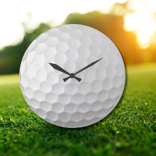 Golf Ball Textur Große Wanduhr