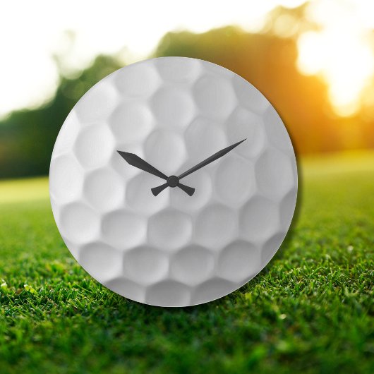 Golf Ball Textur Große Wanduhr