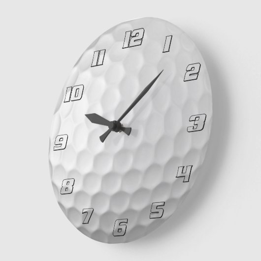 Golf Ball Textur Große Wanduhr (Winkel)