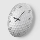 Golf Ball Textur Große Wanduhr (Winkel)