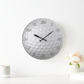 Golf Ball Textur Große Wanduhr (Zuhause)
