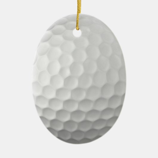 Golf Ball Textur Keramik Ornament (Vorne)