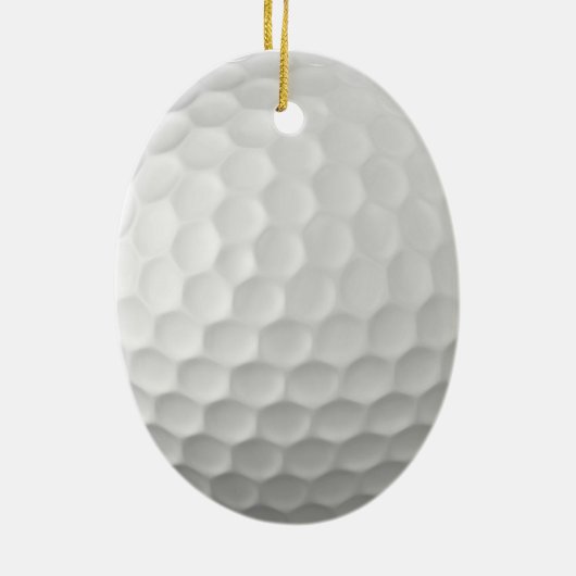 Golf Ball Textur Keramik Ornament (Hinten)
