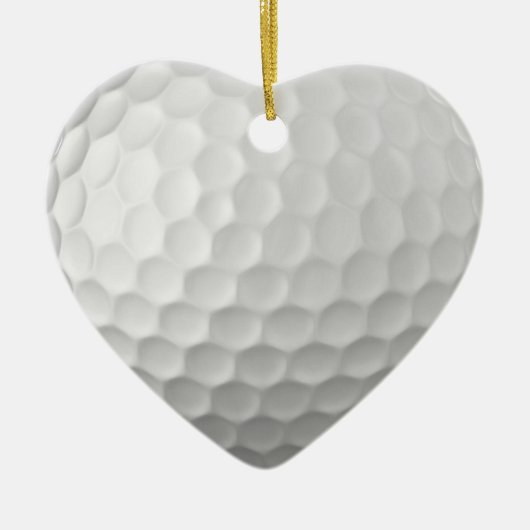 Golf Ball Textur Keramik Ornament (Vorne)