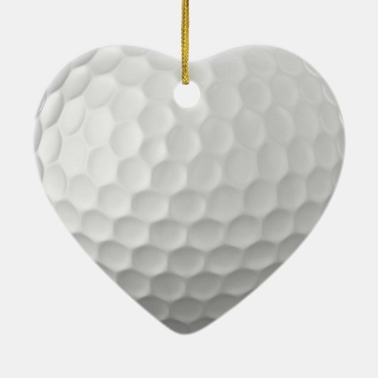 Golf Ball Textur Keramik Ornament (Hinten)