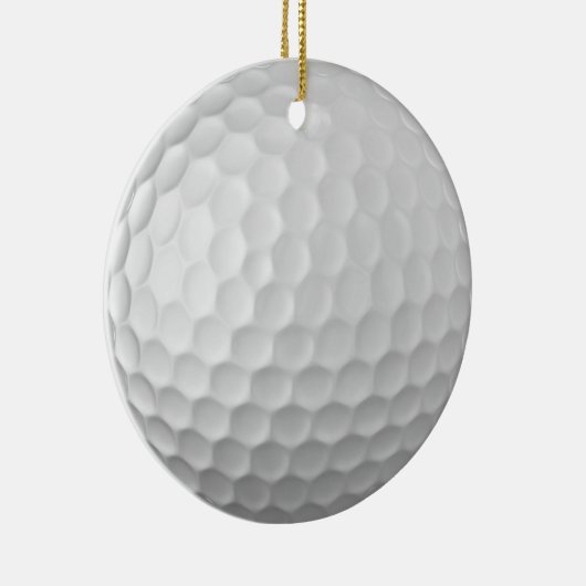 Golf Ball Textur Keramik Ornament (Rechts)