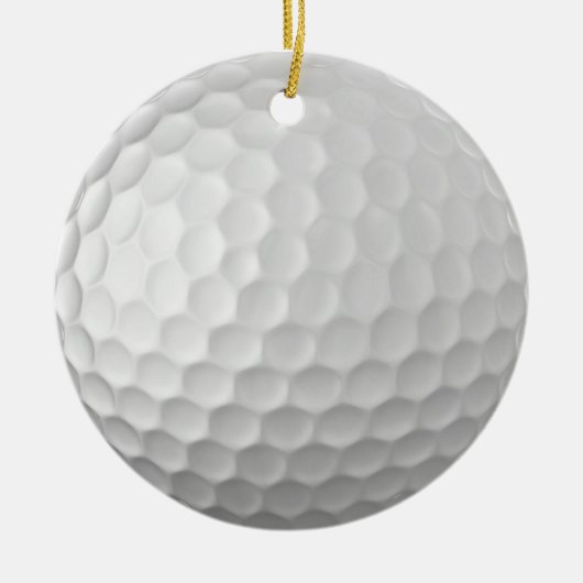 Golf Ball Textur Keramik Ornament (Vorne)