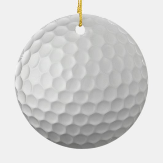Golf Ball Textur Keramik Ornament (Hinten)