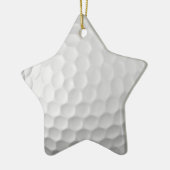 Golf Ball Textur Keramik Ornament (Links)